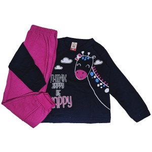 CONJUNTO ML BEBE FEM/MASC MOLETOM BASICO (AA) - (Campanha Ajudar é Amar - Doação)