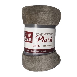 MANTA QUEEN MICROFIBRA LISA BENE CASA