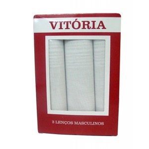 LENÇO MASCULINO VITÓRIA C/3