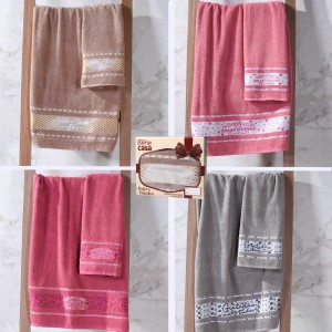 JOGO TOALHA C/2  NATAL CX PRESENTE BENE CASA