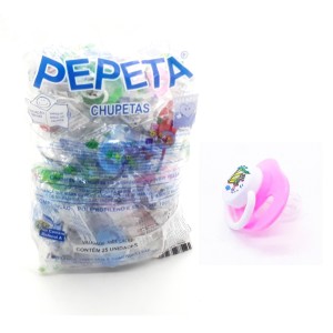 CHUPETA REDONDA SILICONE C/25  (Campanha Ajudar é Amar - Doação)