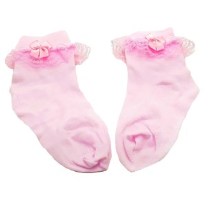 MEIA C/ RENDA E LAÇO