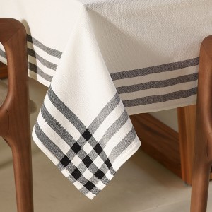 TOALHA MESA RETANGULAR 8 LUGARES PARIS LISTRADA 1,40m x 3,00m