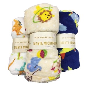 MANTA BEBE MICROFIBRA ESTAMPADA - (Campanha Ajudar é Amar - Doação)