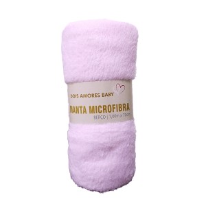 MANTA LISA BEBE MICROFIBRA  - (Campanha Ajudar é Amar - Doação)