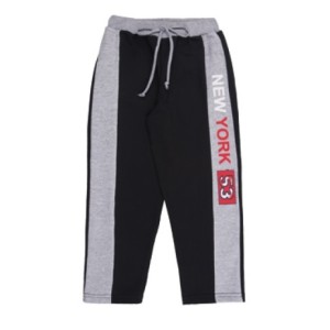 CALÇA INFANTO/JUVENIL MASCULINA MOLETOM C/CÓS RECORTE