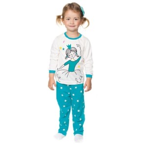 PIJAMA BB FEMININA MANGA LONGA C/ESTAMPA MEIA MALHA