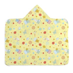 TOALHA DE BANHO INFANTIL C/CAPUZ ESTAMPADA - BERCINHO (Campanha Ajudar é Amar - Doação)