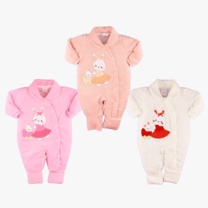 MACACÃO LONGO FEM PLUSH BORDADO