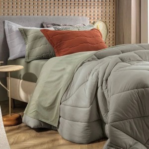 EDREDOM CASAL LISO MALHA ALTENBURG