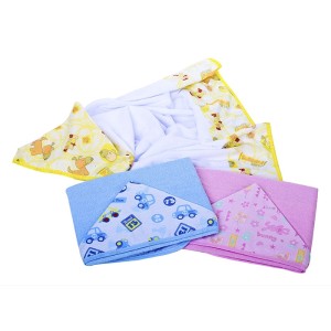 TOALHA C/CAPUZ DUPLA FACE - CARICIA  (Campanha Ajudar é Amar - Doação)