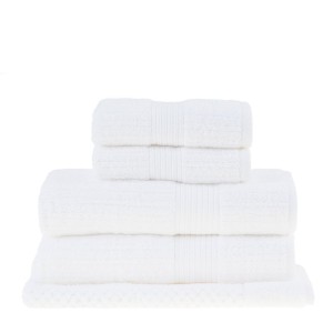 JOGO BANHO C/5 BUDDEMEYER  FIO PENTEADO CANELADO  (430G/M²)