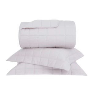 KIT COLCHA C/3 S.KING BUDDEMEYER DAMASK STRIPES CETIM 300 FIOS