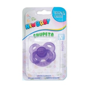 CHUPETA GLITER ORTODÔNTICA SILICONE