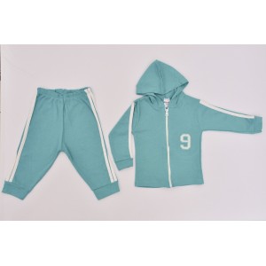 CONJUNTO ML C/CPZ SUEDINE LISTRADO BORD