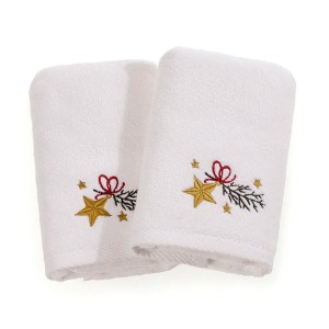 KIT C/2 TOALHA VISITA NATAL ESTRELA GUIA -  KARSTEN