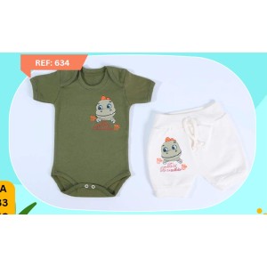 CONJUNTO BODY + SHORTS MASCULINO BORDADO