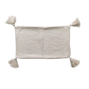 CAPA ALMOFADA BAGUETE POMPOM TERRA