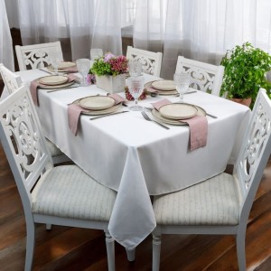 TOALHA MESA RETANGULAR ANTIQUE - 6 LUGARES