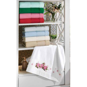 TOALHA LAVABO PINTE BORDE ARTESANALLE DOHLER