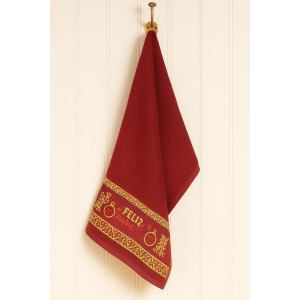 TOALHA LAVABO JACQUARD NATAL (390G/M²)