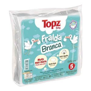 FRALDA C/5 TOPZ BRANCA CREMER