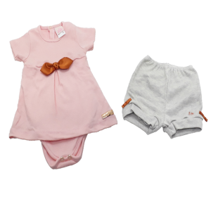 CONJUNTO BODY MANGA CURTA C/ SHORTS SORTIDO