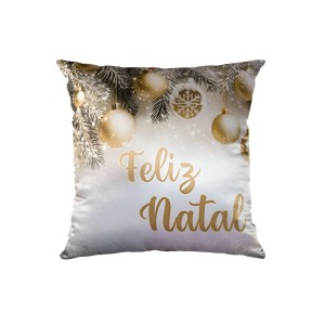 CAPA ALMOFADA NATAL CETIM - BELCHIOR