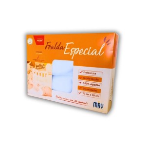 FRALDA DE PANO ESPECIAL LISA C/5 - 70cm x 70cm