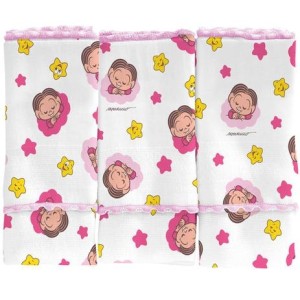 TOALHA  BOCA C/3 TURMA DA MONICA