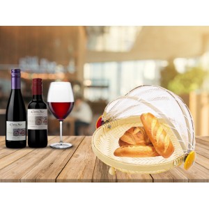 PORTA BOLO/PAO REDONDO DE BAMBU