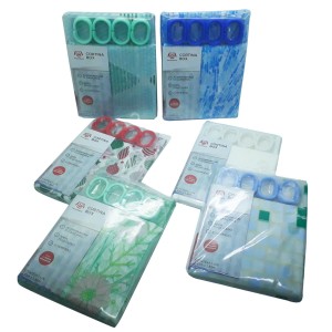 CORTINA BOX POLIETILENO ESTAMPADA COM  GANCHO