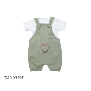 CONJUNTO JARDINEIRO + BODY CURTO MASCULINO 