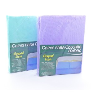 CAPA COLCHÃO CASAL POLIÉSTER LISA