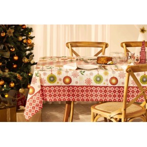 TOALHA MESA NATAL LEPPER RETANGULAR 6 LUG POP