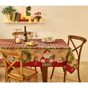 TOALHA MESA NATAL LEPPER RETANGULAR 8 LUG POP