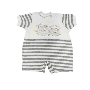 MACACÃO CURTO FEM BORDADO PETUTINHA