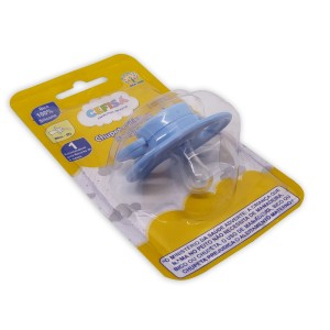 CHUPETA SILICONE REDONDA NR1 - (campanha ajudar é amar)