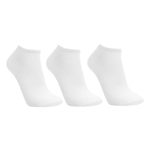 kit c/3 pares Meia Sapatilha Adulto Masculino Branca - Selene
