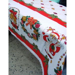 TOALHA DE MESA NATAL P.A. RETANGULAR 