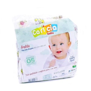 FRALDA C/5 ESTAMPADA - CARICIA