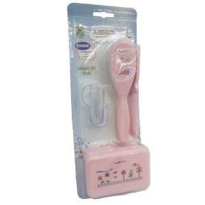 KIT BANHO (PENTE/ESCOVA/SABONETEIRA)- (Campanha Ajudar é Amar - Doação)